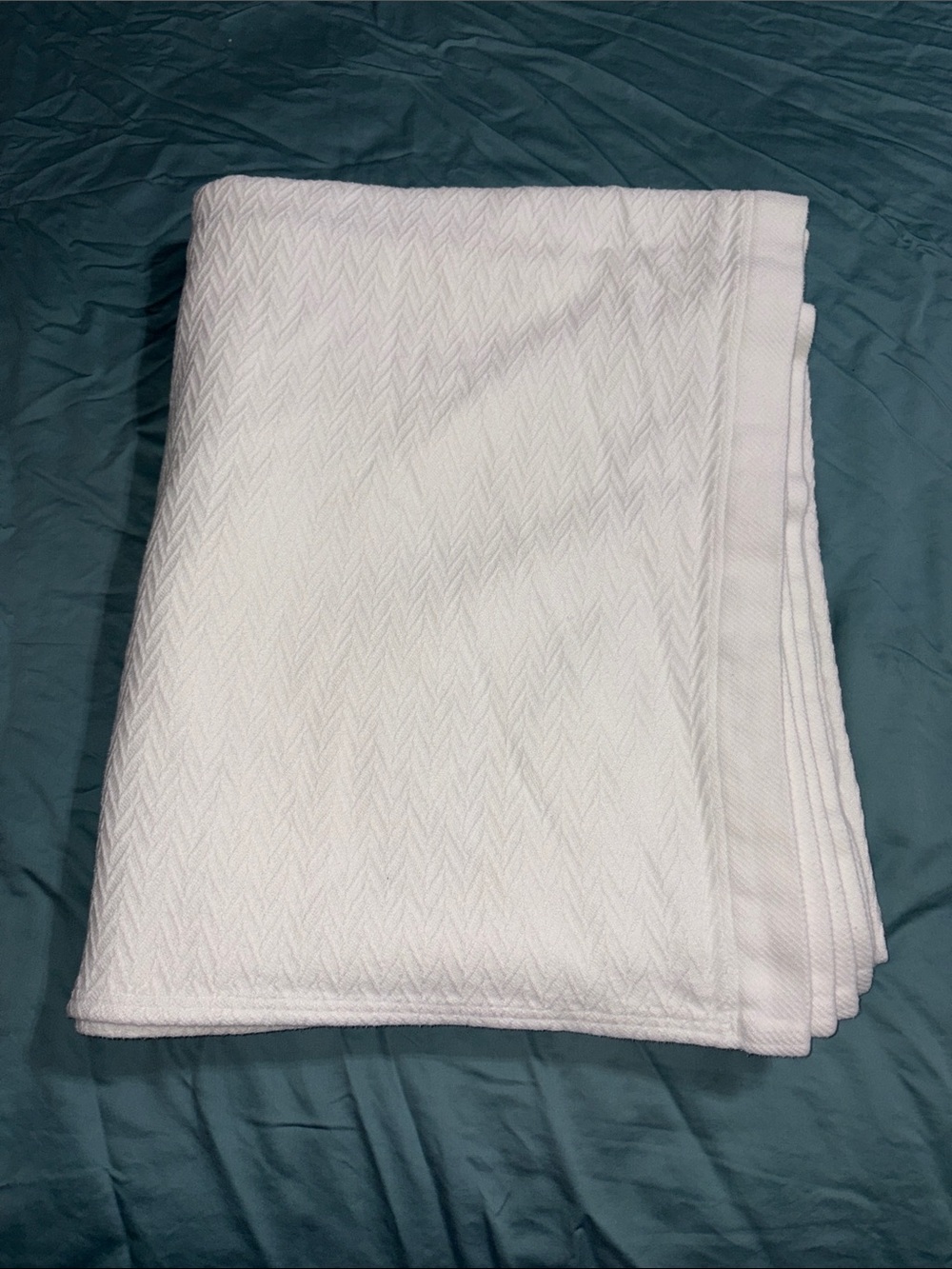 Vintage Charisma Fieldcrest 100% cotton Blanket 84” x 102”